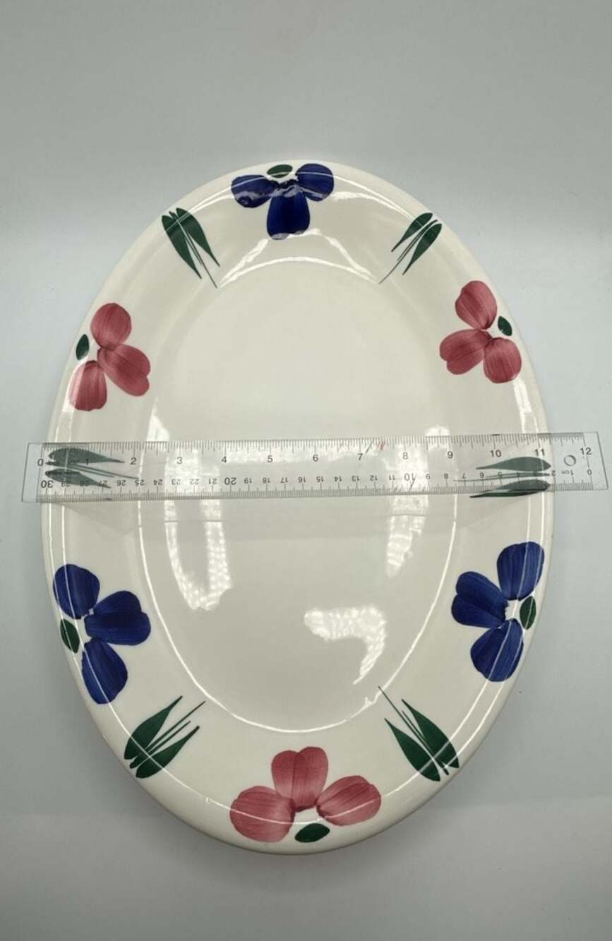 Furio Home Italian Ceramic Floral Serving Platter